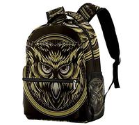 Lsjuee Mochila Mochila escolar Eastern Screech Owl Mochilas de tela cruzada Mochila informal para niñas y niños