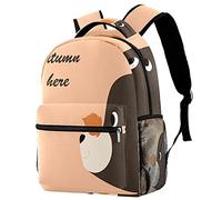 Lsjuee Mochilas escolares, Autumn Is Here Hand Drawn Bear-01 Mochilas para niñas/niños Bolsas ligeras, Mochilas para estudiantes