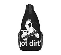 Lsjuee Motocross Dirt Bike Got Dirt Crossbody Bolsas Mujeres Hombres Cross Chest Bag Sling ajustable Mochila Bolsa de hombro para ciclismo Viajes Deporte Senderismo