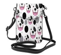 Lsjuee Pitbull Face Mujer Pu Cuero Crossbody Hombro Monedero Divertido Teléfono Bolsa