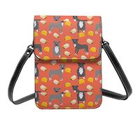 Lsjuee Pitbull y Tacos bandolera bandolera para teléfono móvil mujer Pu pequeña cartera cruzada bolso de hombro