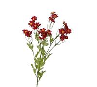 lskdnrufh 10 Pcs Artificial Daisy Flowers Fake Chamomile Bouquet - Realistic Floral Home Decor for Living Room, Bedroom, Wedding Silk Lifelike(Red)