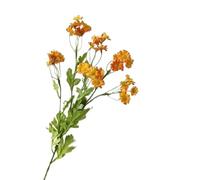 lskdnrufh 10 Pcs Artificial Daisy Flowers Fake Chamomile Bouquet - Realistic Floral Home Decor for Living Room, Bedroom, Wedding Silk Lifelike(Orange)