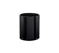 lskdnrufh Bote de Basura Circular de Acero Inoxidable, con Burket Interior de plástico extraíble, Capacidad de 10 litros, for Sala de Estar, Restaurante, Hotel Papelera(Black)