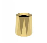 lskdnrufh Bote de Basura Pequeño bote de basura, cesto de basura de plástico, contenedor de basura for baño, cocina, dormitorio, oficina en casa, dormitorio universitario Papelera(Gold,Small)