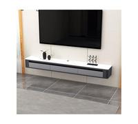 lskdnrufh Consola de TV flotante de 63 pulgadas montada en la pared con 2 cajones y estante, soporte decorativo para TV que ahorra espacio (gris)