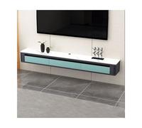 lskdnrufh Consola de TV flotante de 63 pulgadas montada en la pared con 2 cajones y estante, soporte decorativo para TV que ahorra espacio (azul)