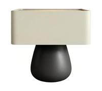 lskdnrufh Mesita de Noche con Forma, mesita de Noche tapizada con un Solo cajón, gabinete de Almacenamiento con Pedestal Curvo for decoración del hogar del Dormitorio(White,Small)