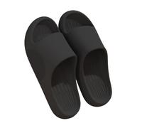 lskdnrufh Sandalias Zapatillas de baño for hombre, sandalias de ducha antideslizantes suaves, zapatos de playa for casa interior for hombre Sandalias de mujer(Black,48-49)