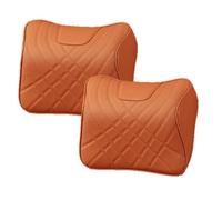 LSKJA Almohadas para el Cuello del automóvil para Lexus NX 200T NX300h 2015-2021, 100% Espuma viscoelástica y Funda extraíble Transpirable,2-E Orange