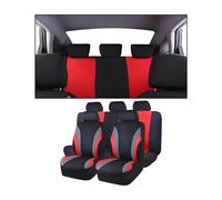 LSKJA para Fiat Stilo Croma Bravo Palio Uno Fundas para Asientos de Coche, Protectores Completos para Asientos de Coche Transpirables, Accesorios Coche,D Red