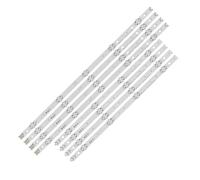 Lskjzzn (4*A 4*B Barra de tira de iluminación LED compatible for LG TV 49UF6407 LGE_WICOP_49inch_UHD_REV06_A LGE_WICOP_49inch_UHD_REV06_B NC490DG