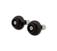LSL CRASH BALLS CLASSIC Bar End Weights, Ø 14 mm, acero, negro