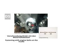 LSL CRASH PAD® GSX-R 1000, 07-08 Kit de montaje, plata