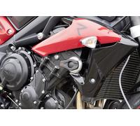 LSL Kit de montaje Protectores de choque Aluminio - Triumph 675 Street Triple, rojo
