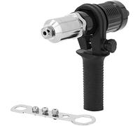 LSLANSOON Kit Adaptador de Pistola de Remache con Mango remachador Accesorio de Taladro remachador Herramienta de Mano Tuerca de inserción para Taladro eléctrico inalámbrico