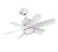 Lsliangmei Ventilador de techo con luz y mando a distancia, portalámparas E27/E26, regulable, temporizador, 6 velocidades, adecuado para interiores como cocina, comedor, dormitorio y salón (Blanco)