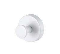 LSNNMU 10 ganchos de acero inoxidable con ventosa for ducha, baño, toallas, batas, lufa, puertas vidrio, azulejos y espejos Para BañO(White)