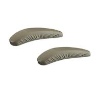 LSNNMU 2 Fundas de Cuero for reposabrazos de Silla, Fundas for reposabrazos de Silla de Oficina, Fundas for reposabrazos, Fundas for Brazos elásticas de Color sólido.(Khaki)