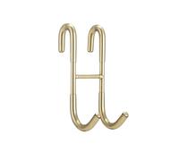 LSNNMU 4 Ganchos De Ducha Acero Inoxidable 304 For Puerta Cristal, Toallero, Cocina Y Baño Para Colgar Toalla(Gold)