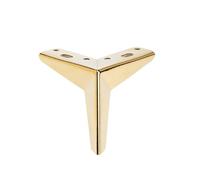 LSNNMU 4 Uds. Patas for Muebles, Patas de sofá Hierro y Metal for Mesa, Cama, Silla, Escritorio, tocador, Soporte for, Hardware(Golden,15cm)