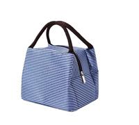 LSNNMU Bolsa De Almuerzo Bolsa de almuerzo a rayas for mujer, bolsa isotérmica for alimentos envasados, bolsas térmicas, térmica for for niños, for refrigerador, 3 uds(Blue)