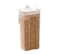 LSNNMU Caja de almacenamiento PP, contenedor frutas secas arroz grano sellado, organizador tanques mantenimiento fresco, accesorios cocina, 3 uds Para Guardar(White)