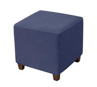 LSNNMU Funda elástica for Taburete otomano, 2 Piezas, en Forma de T, Jacquard, Cuadrada, for sofá, reposapiés, for Sala Estar, Oficina, decoración del hogar para Taburete(Color 6)