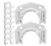 LSNNMU Ganchos Para Herramientas Para Cobertizos 20 Pcs Hook Wooden Board Wall Hose Holder Water Pipe Organizer Steel Garage Heavy Duty J Hooks Drain Rack Utility