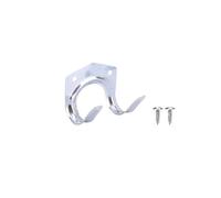 LSNNMU Ganchos Para Herramientas Para Cobertizos 24 Pcs Gardening Tools Storage Small Double Hook Brackets Heavy-Duty Metal Wall Hooks with Screws Garage Shed Hanging Organizer