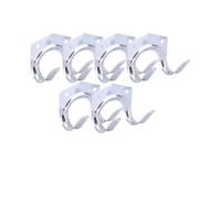 LSNNMU Ganchos Para Herramientas Para Cobertizos 24 Pcs Metal Wall Hooks with Screws Garage Shed Hanging Organizer Gardening Tool Storage Heavy-Duty Small Double Hook Bracket