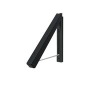 LSNNMU Home Clothes Hanger Folding Retractable Drying Stand Rack Wall Indoor Holder Organizer Para Balcon(Black)