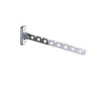 LSNNMU Stainless Steel Wall Mounted Drying Rack Indoor & Outdoor Space Saving Clothes Hanger Bathroom Balcony Clothesline Para Balcon(Silver,37cm 10 wells)