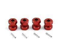 LSNUIND Accesorios Coche RC para Arrma 6S para Typhon para Outcast para Infraction para Limitless para Mojave para Felony 1/7 para Cubo Hexagonal Rueda Extendida Metal 17 Mm RC CRA(Red)