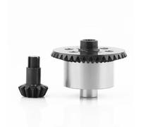 LSNUIND Accesorios Coche RC para Arrma para Kraton para Senton Big para Rock para Granite para Outcast 4x4 1/10 Caja Diferencial Metal 37T Engranaje Principal Entrada 13T Reemplazo Coche RC(Silver)