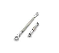 LSNUIND Accesorios Coche RC para HuangBo ZP1001 ZP1002 ZP1003 ZP1004 1/10 Bienes De Dirección De Eje Delantero Metálicos Piezas Y Accesorios para Coches RC Actualización Reemplazo Y Uso(Silver)