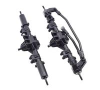 LSNUIND Accesorios RC para Axial para SCX10 II 90046 90047 1:10 Eje Completo De Mejora para Coche RC Delantero Y Trasero Recto(Set)