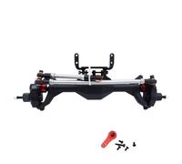 LSNUIND Accesorios RC para Axial para SCX10 II para RGT 86100 para Redcat GEN8 1/10 Eje De Portal Delantero Y Trasero Integrado De Aluminio Mecanizado por CNC RC Crawler Car(Black,Front)