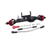 LSNUIND Accesorios RC para Axial para SCX10 III 1/10 Eje Completo CNC Delantero Trasero Recto para Coche RC Crawler(Black,Front)