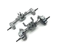 LSNUIND Accesorios RC para FCX24 Xiaoqi para FMS 1/24 Kit De Actualización De Eje Portal para Crusher K5 Eje Delantero Trasero Totalmente Metálico para Modelos RC(Gray,Set)