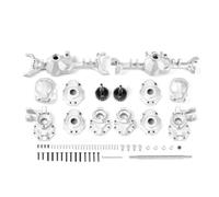 LSNUIND Accesorios RC para GRC 1/10 Juego De Ejes Metálicos CNC G2 para Control Remoto Eléctrico RC 4x4 para Coche De Escalada En Miniatura(Silver)