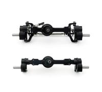 LSNUIND Accesorios RC para MN para MN99S para MN98 D90 D91 D99 D99S MN90 1/12 Eje Portal Delantero Trasero Aleación Aluminio Anodizado CNC Totalmente Metálico Coche RC(Black)