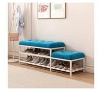 Lsoiup Banco para Zapatos de Entrada, Zapatero con Asiento de Terciopelo, Organizador de Almacenamiento para Entrada, Pasillo y Sala de Estar, con Capacidad para hasta 330 LB.