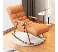 Lsoiup Sillón mecedor Moderno reclinable con 5 Posiciones de Respaldo y cojín Acolchado Suave para Sala de Estar y Dormitorio.