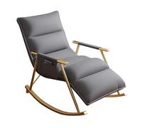 Lsoiup Sillón reclinable Moderno de Piel sintética con Respaldo Ajustable y reposapiés, Mecedora ergonómica y Bolsillo de Almacenamiento.