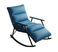 Lsoiup Sillón reclinable Moderno de Piel sintética con Respaldo Ajustable y reposapiés, Mecedora ergonómica y Bolsillo de Almacenamiento.