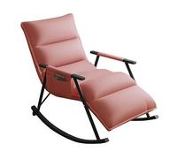 Lsoiup Sillón reclinable Moderno de Piel sintética con Respaldo Ajustable y reposapiés, Mecedora ergonómica y Bolsillo de Almacenamiento.