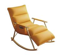 Lsoiup Sillón reclinable Moderno de Piel sintética con Respaldo Ajustable y reposapiés, Mecedora ergonómica y Bolsillo de Almacenamiento.