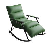 Lsoiup Sillón reclinable Moderno de Piel sintética con Respaldo Ajustable y reposapiés, Mecedora ergonómica y Bolsillo de Almacenamiento.