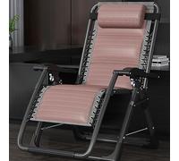 Lsoiup Sillón reclinable Plegable 3 en 1, de Gravedad Cero, Ajustable, Ideal para Acampar.